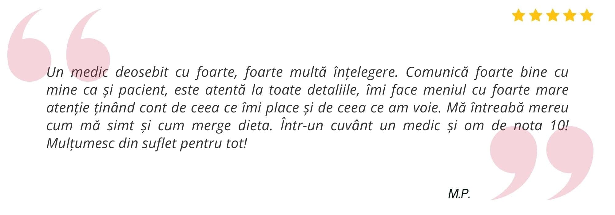 Testimonial pacient Dr. Ana Vochiță 6