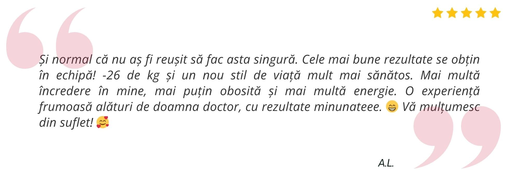 Testimonial pacient Dr. Andra Neacșu 3