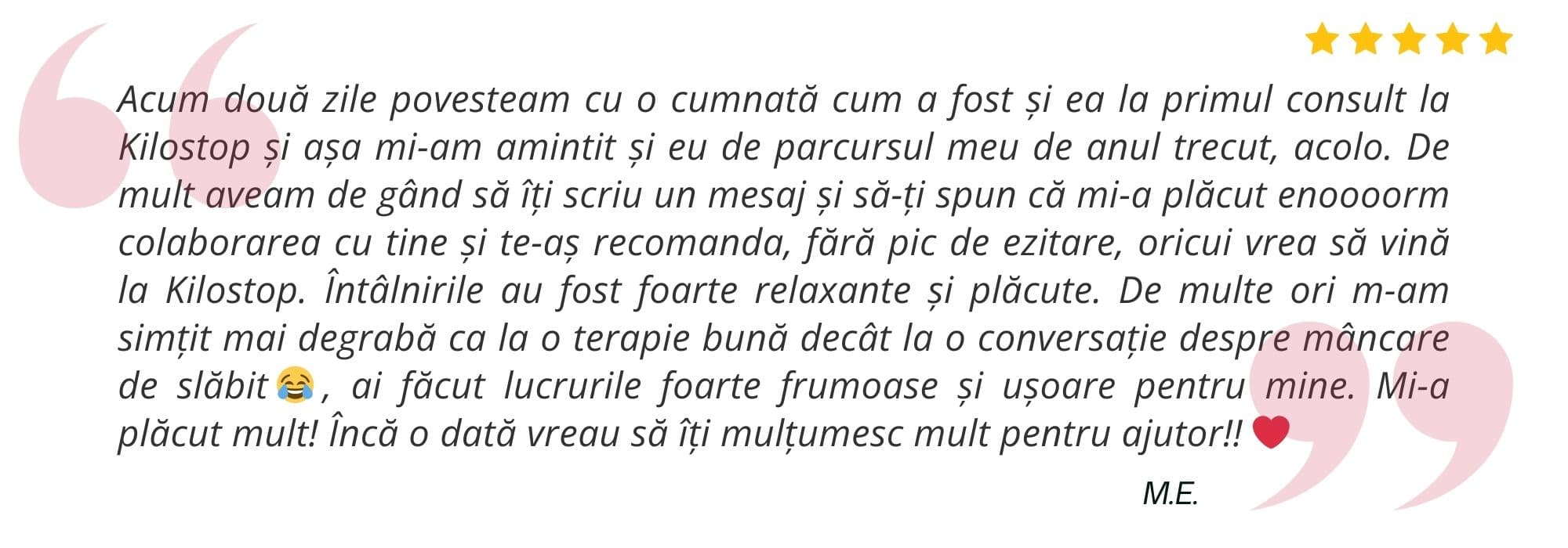 Testimonial pacient Dr. Andra Neacșu 4
